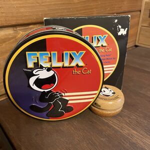 Vintage Felix the Cat Limited Edition Collectors Fossil Tin Container & YO-YO